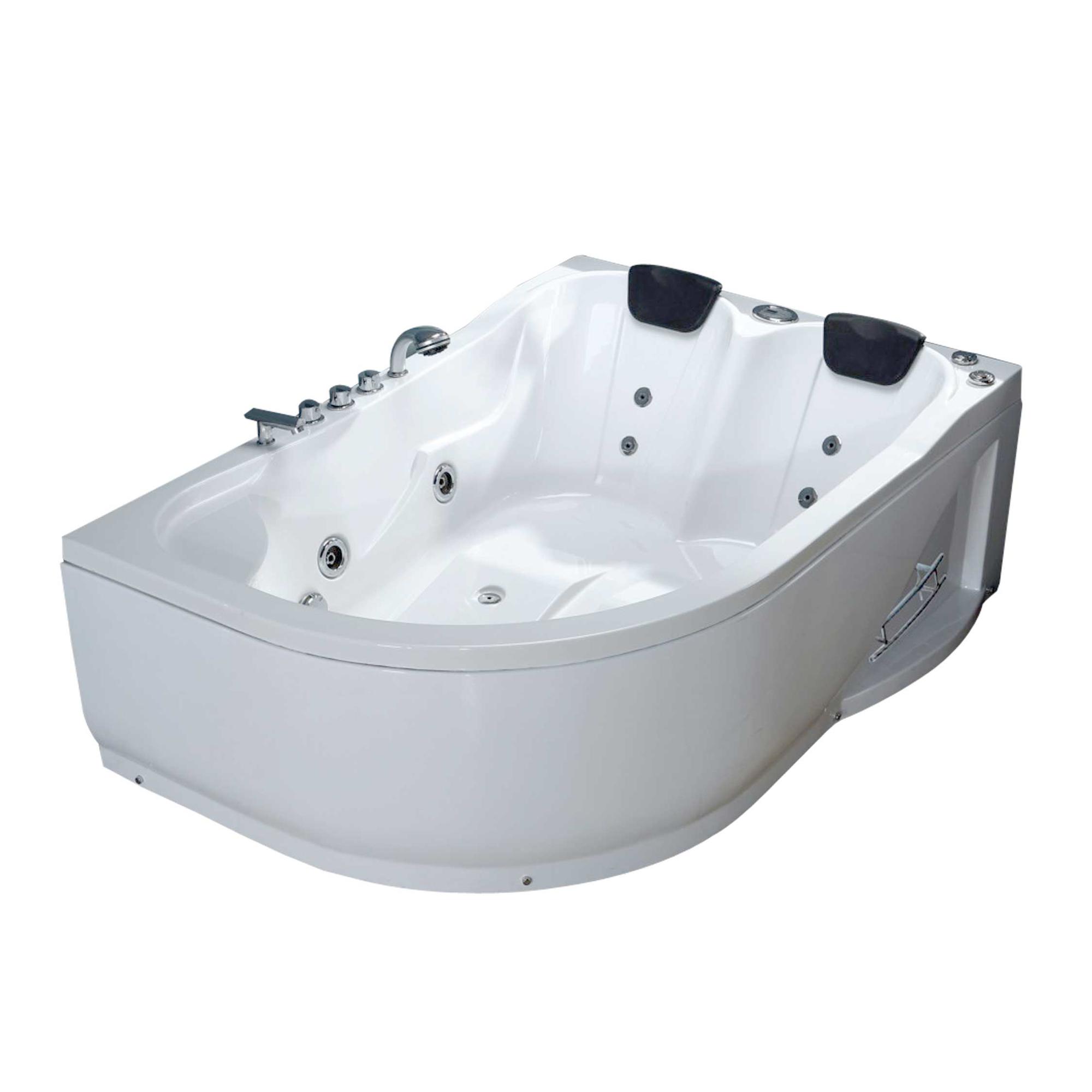 Portable walk in bathtub for two persons with whirlpool function OSK-909