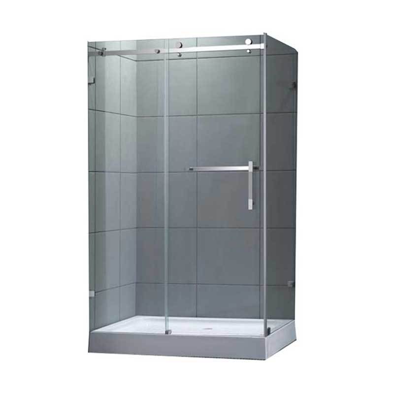 Simple cheap free standing shower enclosure shower door OSK-829