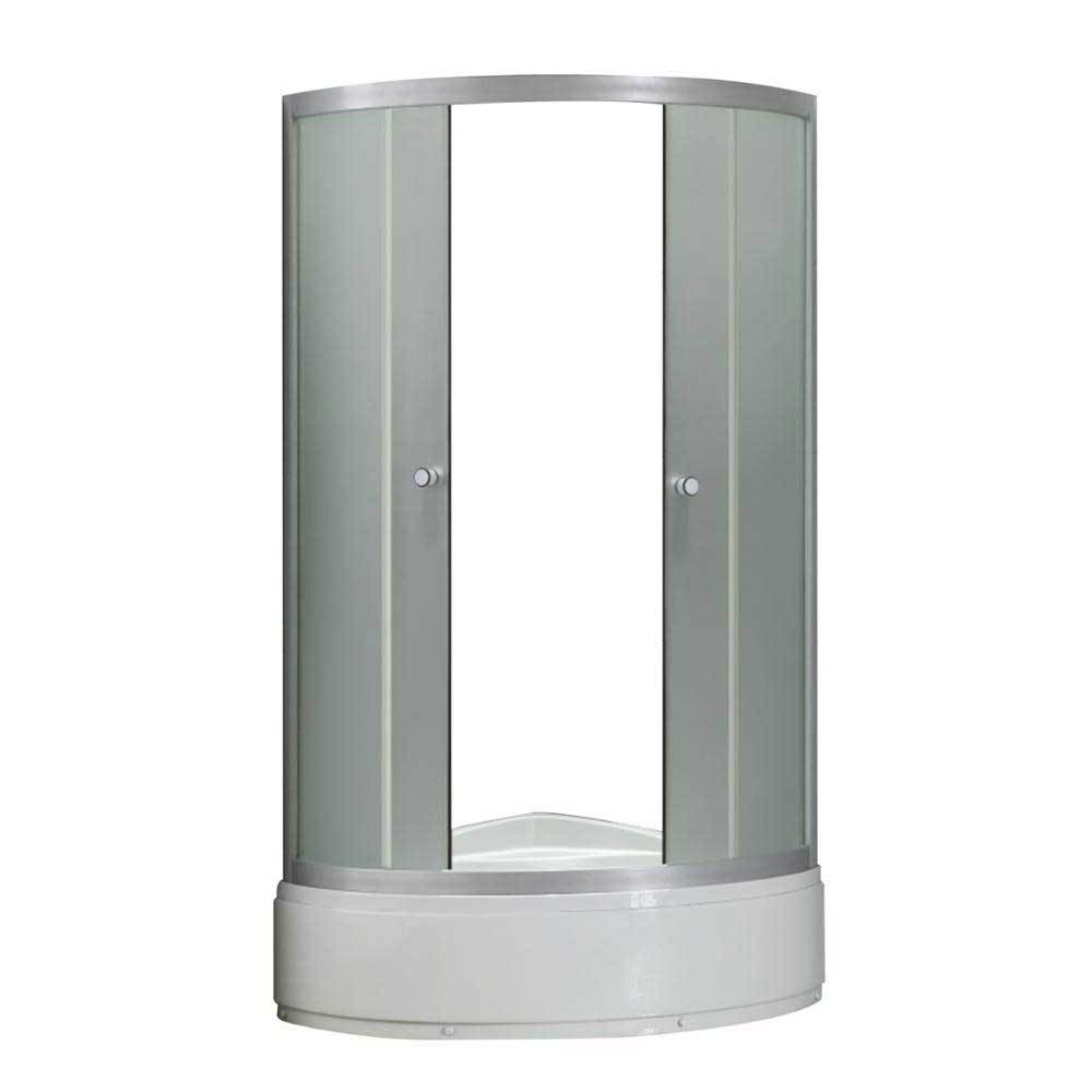 Matt profile fabric curved glass shower enclosure OSK-816