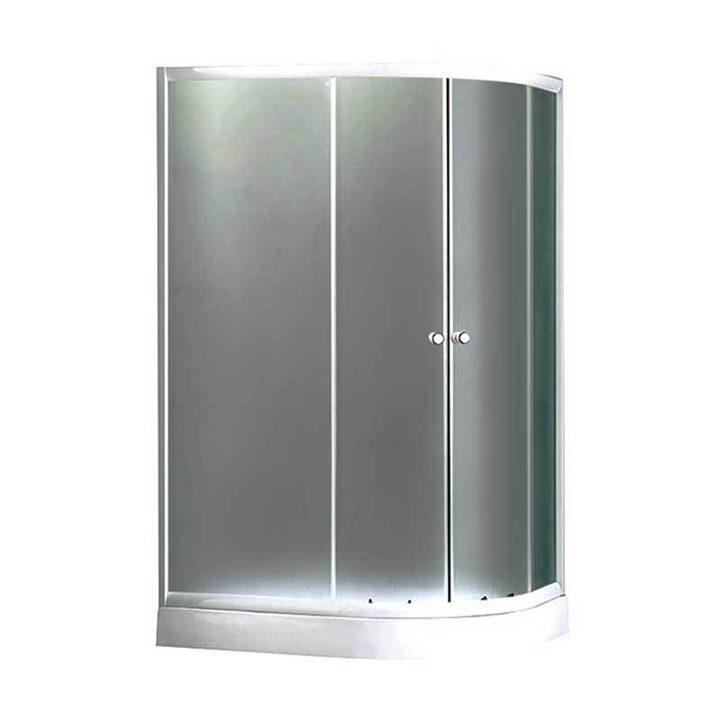 Simple circular shower enclosure with right or left ARC tray OSK-839