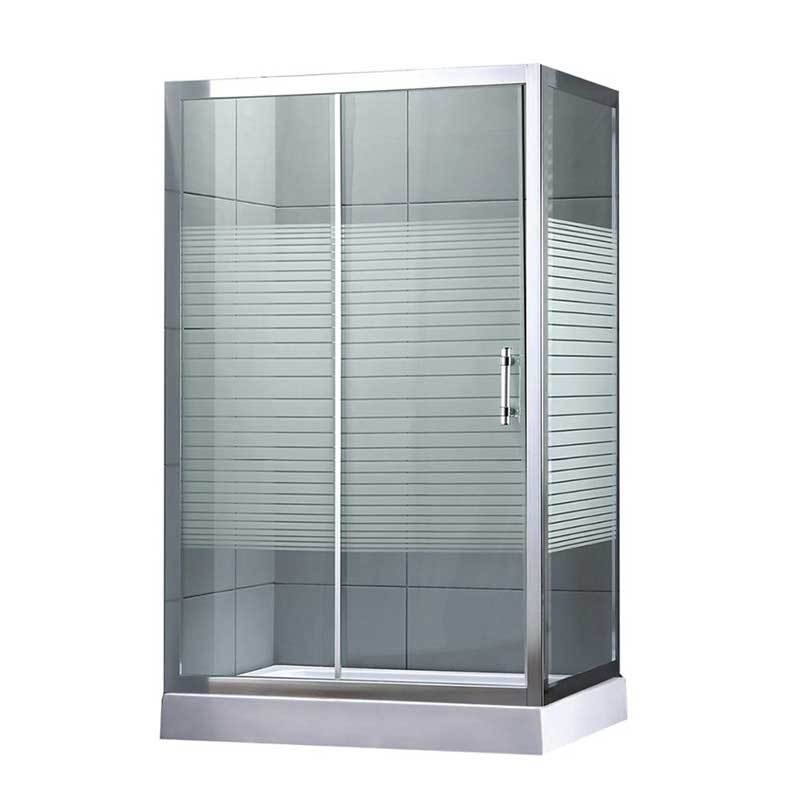 Cheap home bathroom 3 sided sliding door shower enclosures  OSK-824-1