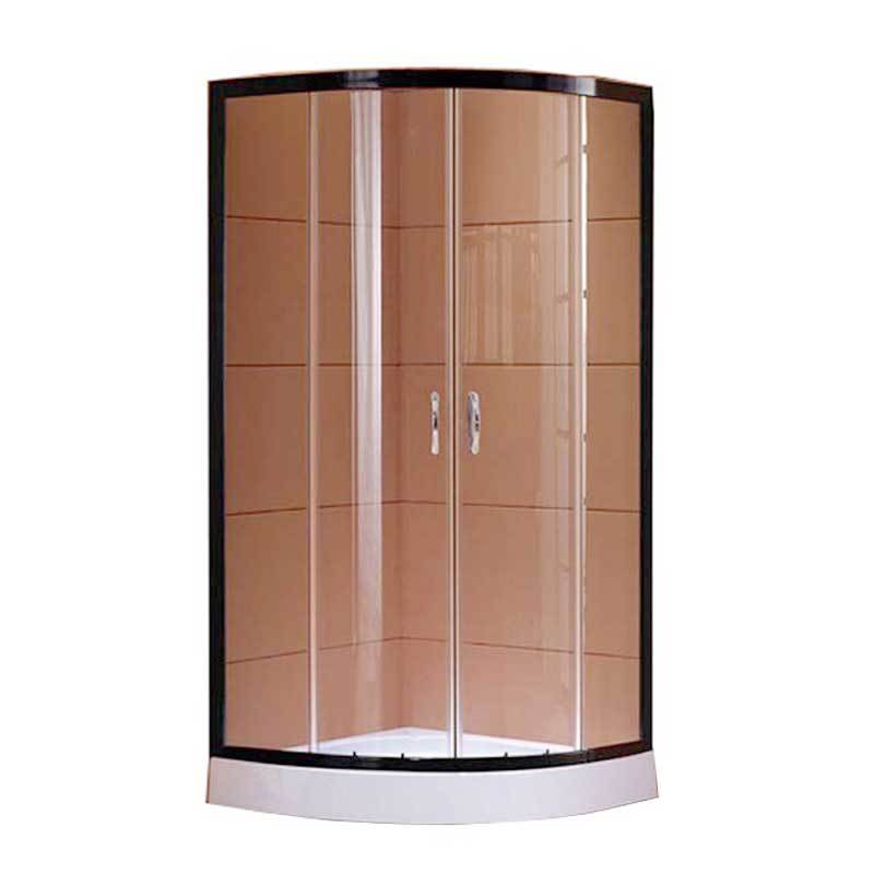 Black Frame Cheap Shower Enclosure Set  OSK 837-12