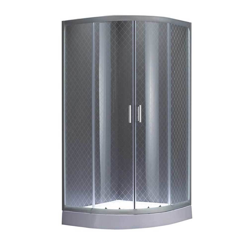 Tempered glass aluminium profiles complete shower enclosure  OSK-837-27F