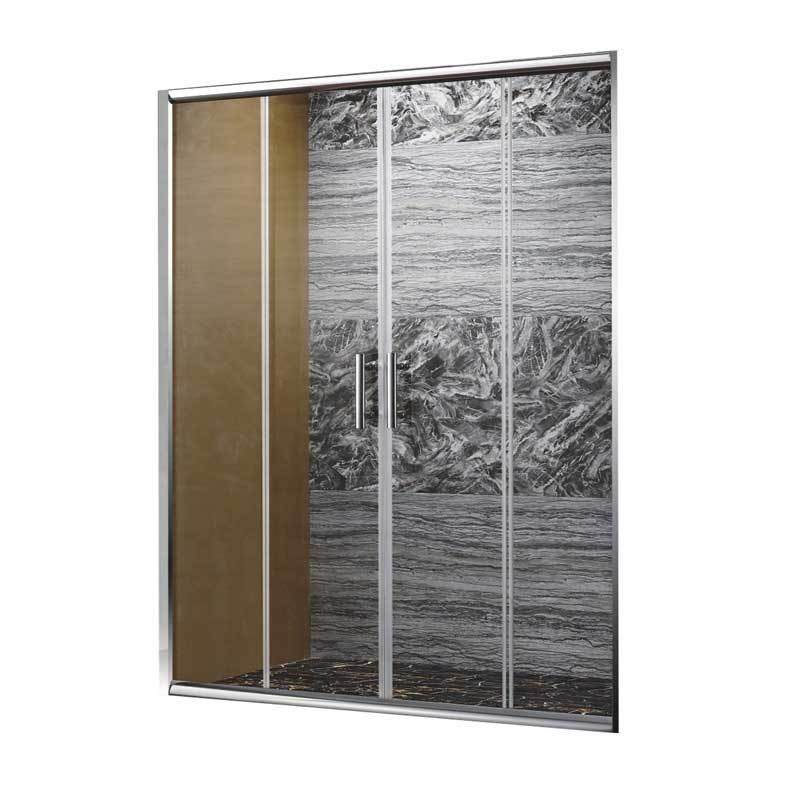 Popular magnetic seal glass sliding rail shower door  OSK-B716
