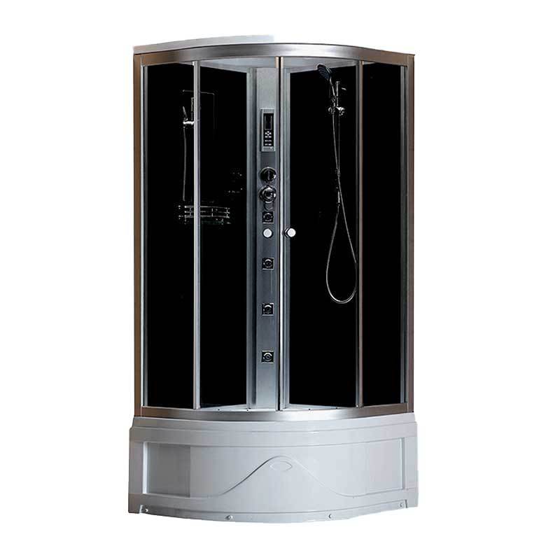 Black luxury tempered glass complete shower room OSK-55-1