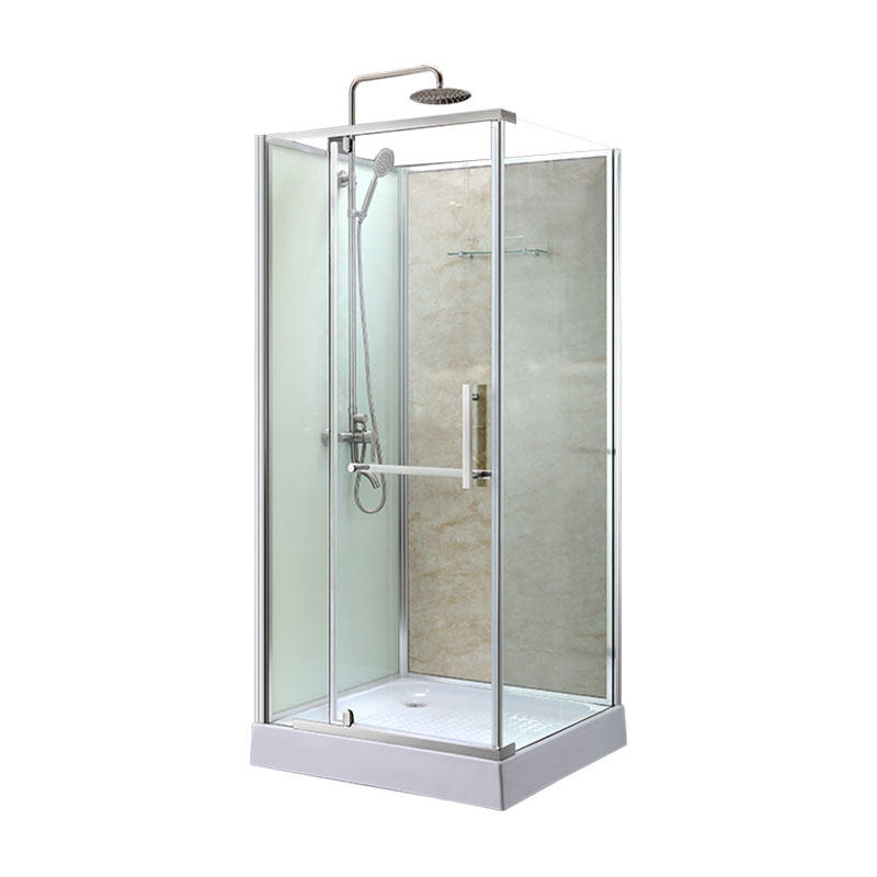 Double open door prefab modular bathroom cabinet OSK-8231A-2