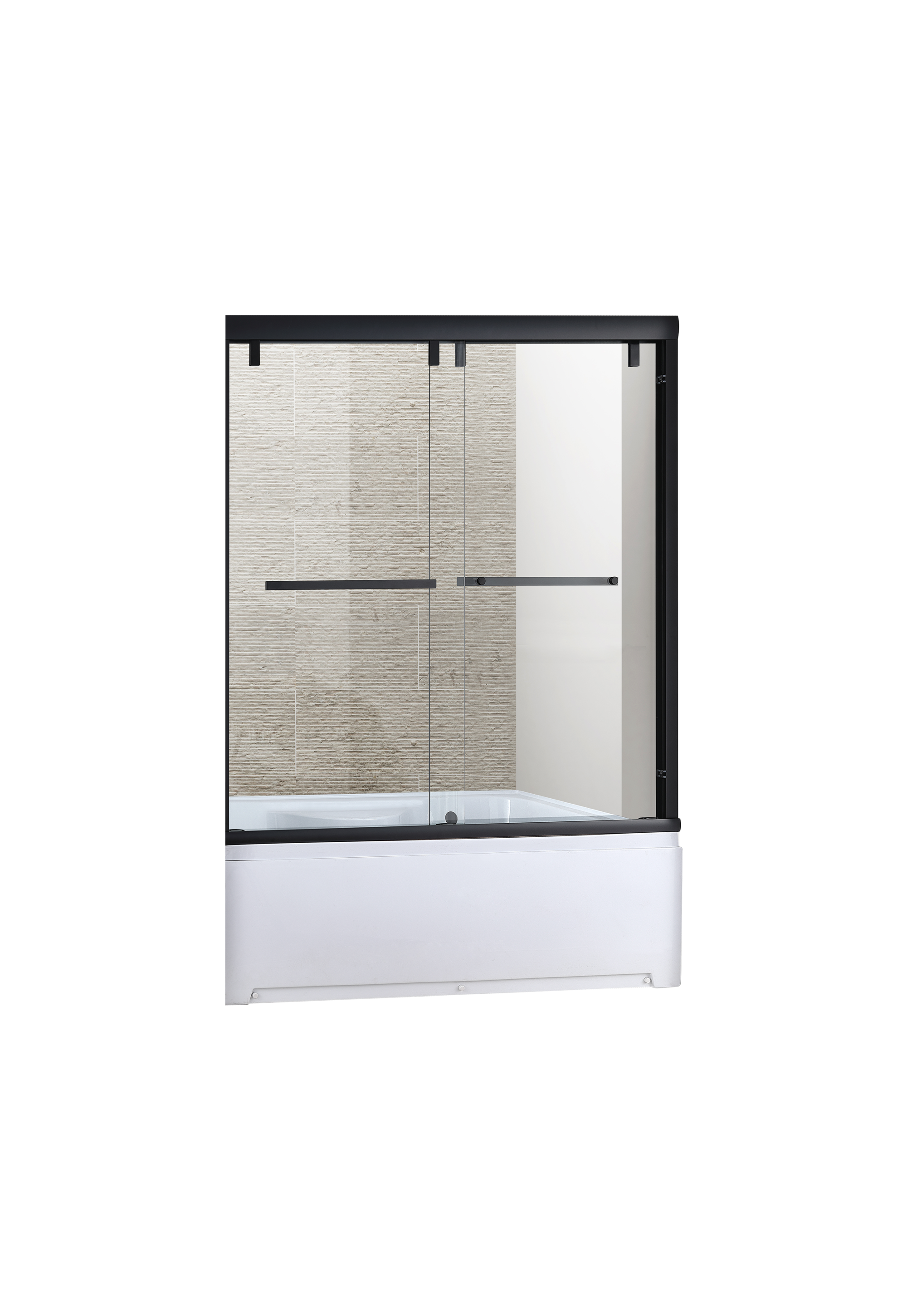 OSK-218 New luxury large two-door frameless glass shower screen one-shaped shower door